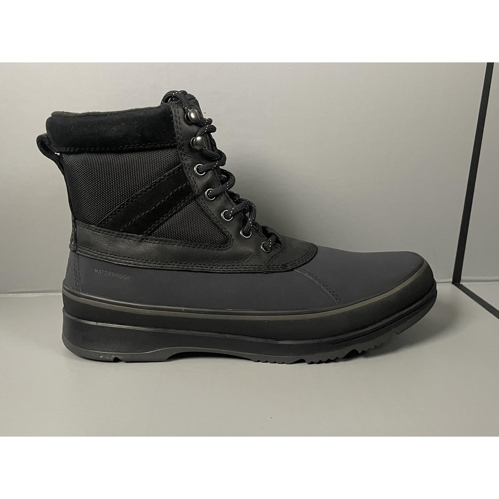 Sorel Boots Mens Size 11.5 Black Ankeny II Boot WP Waterproof Insulated Snow
